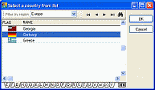 Search country in list