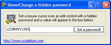 ShowPW: show a hidden password