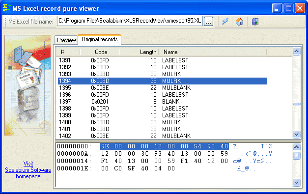 original biff-records from excel workbook